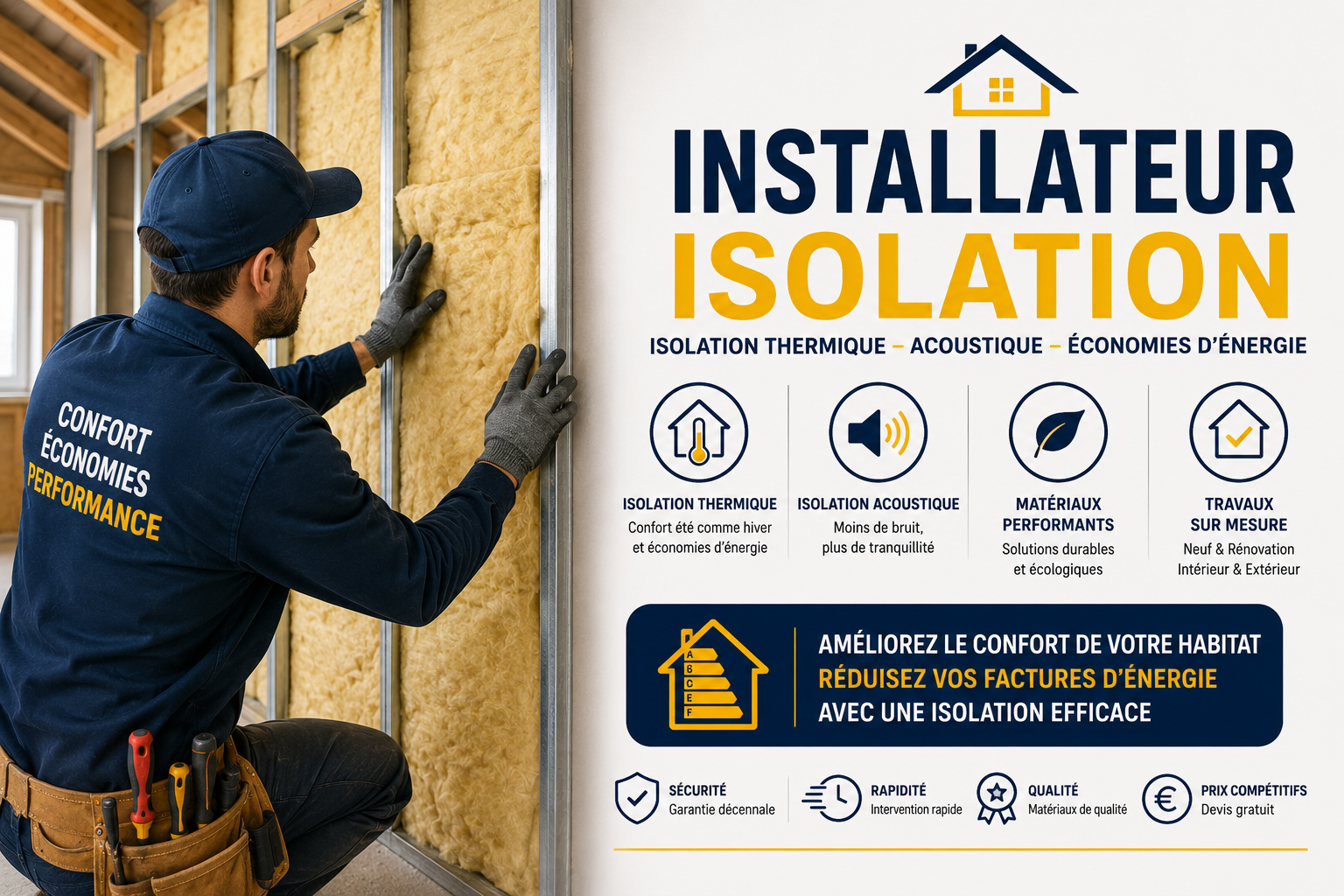 Installateur Isolation en France : Trouvez un Professionnel Près de Chez Vous