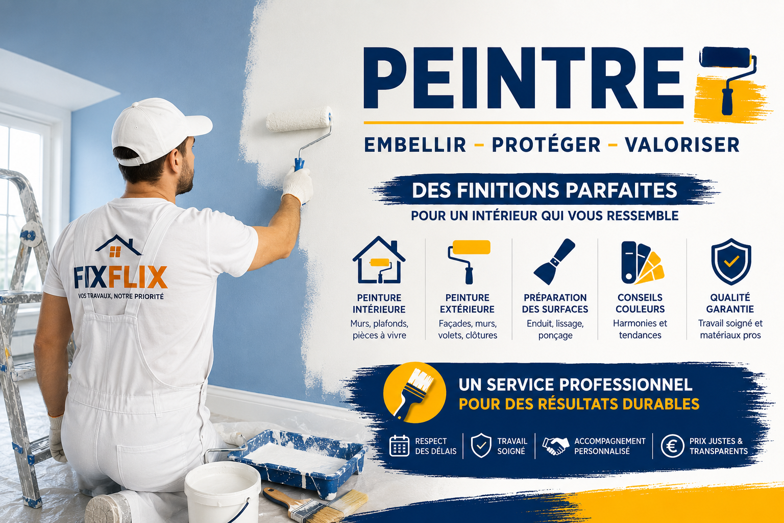 Peintre en France : Trouvez un Peintre Qualifié Près de Chez Vous