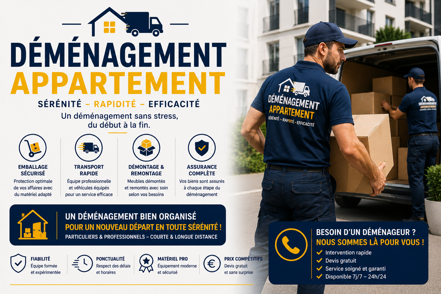 Déménagement Appartement en France : Trouvez un Déménageur Près de Chez Vous