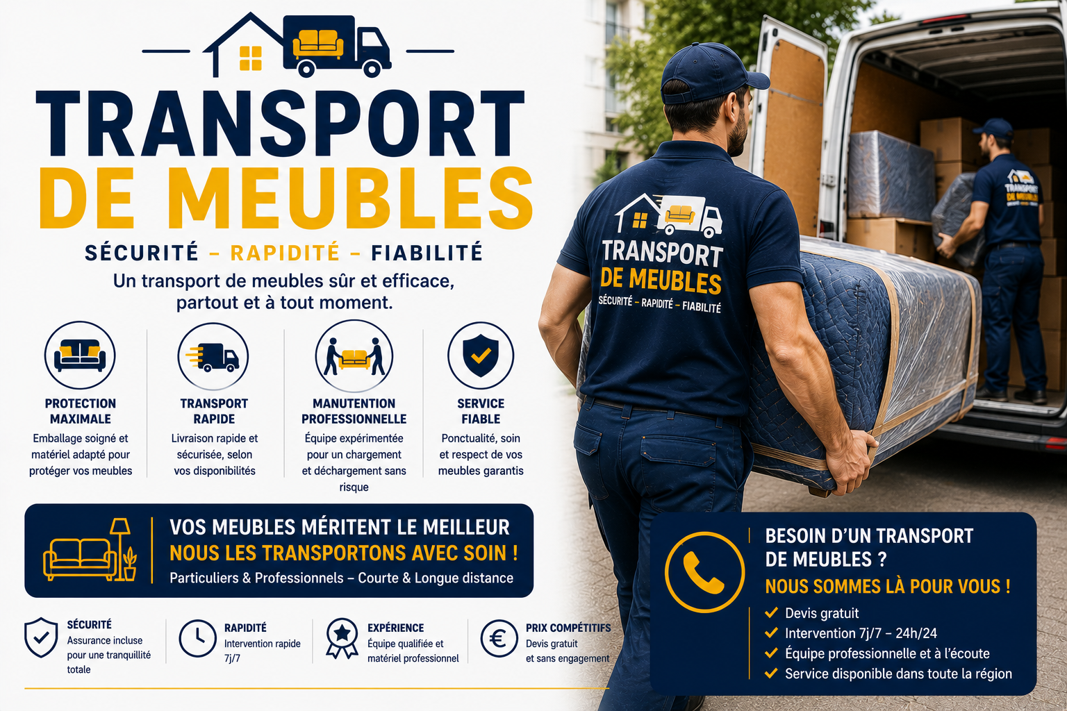 Transport de Meubles en France : Trouvez un Prestataire Près de Chez Vous