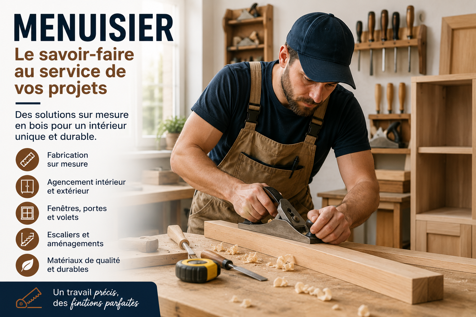 Menuisier en France : Trouvez un Menuisier Qualifié Près de Chez Vous